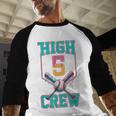 Hi 5 Birthday Party Decorations For Boy Baseball Drip 5th Baseball Raglan Shirt