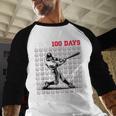 I Hit 100 Days Of School Baseball 100th Day Boys Kids Baseball Raglan Shirt