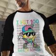 I Hit 100 Days Of School Baseball Drip 100th Day Of School Baseball Raglan Shirt I Hit 100 Days Of School Baseball Drip 100th Day Of School Baseball Raglan Shirt