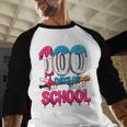 HUGvyn 100 Days Of School Baseball Ice Cream Teacher Student Baseball Raglan Shirt HUGvyn 100 Days Of School Baseball Ice Cream Teacher Student Baseball Raglan Shirt