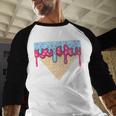 Ice Cream Baseball Cone Dripping Sprinkles Kids Boys Summer Premium Tri-Blend Baseball Raglan Shirt