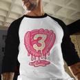 Ice Cream Baseball Glove 3rd Birthday Edition Baseball Raglan Shirt Ice Cream Baseball Glove 3rd Birthday Edition Baseball Raglan Shirt