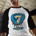 Ice Cream Baseball Glove 7th Birthday Edition Baseball Raglan Shirt Ice Cream Baseball Glove 7th Birthday Edition Baseball Raglan Shirt