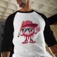 Ice Cream Drip Baseball Valentine's Day Spots Baseball Drip Baseball Raglan Shirt