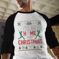 I’Ll Be Home For Christmas Baseball Ugly Sweater Art Baseball Raglan Shirt I’Ll Be Home For Christmas Baseball Ugly Sweater Art Baseball Raglan Shirt