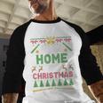 I’Ll Be Home For Christmas Baseball Ugly Sweater Baseball Raglan Shirt I’Ll Be Home For Christmas Baseball Ugly Sweater Baseball Raglan Shirt