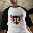 It's My 12th Birthday Baseball Fan Celebration Baseball Raglan Shirt It's My 12th Birthday Baseball Fan Celebration Baseball Raglan Shirt