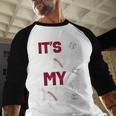 ITS In My DNA Baseball Sport Player Saying Baseball Raglan Shirt