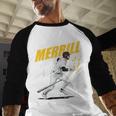 Jackson Merrill San Diego MLB Baseball Player MLBJME204M Baseball Raglan Shirt