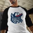 Jarrell Storm Chasers Baseball Big Logo Baseball Raglan Shirt Jarrell Storm Chasers Baseball Big Logo Baseball Raglan Shirt