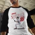 Jarren Duran Boston MLB Baseball Players MLBJDU204M Baseball Raglan Shirt Jarren Duran Boston MLB Baseball Players MLBJDU204M Baseball Raglan Shirt