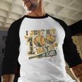 I Just Hit 100 Days Of School Baseball Camo Boys Kid Toddler Baseball Raglan Shirt