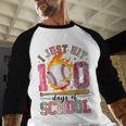 I Just Hit 100 Days Of School Baseball Lovers Fans Boys Kids Baseball Raglan Shirt