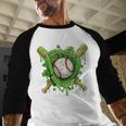 Lucky Shamrock Baseball Gloves Drip St Patrick's Day Boys Baseball Raglan Shirt Lucky Shamrock Baseball Gloves Drip St Patrick's Day Boys Baseball Raglan Shirt