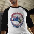 Lynyrd Skynyrd Skeleton Baseball Gun US Flag Cowboy Rock Fan Baseball Raglan Shirt