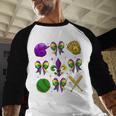 Mardi Gras Baseball Coquette Bow Fat Tuesday Parade Girls Baseball Raglan Shirt Mardi Gras Baseball Coquette Bow Fat Tuesday Parade Girls Baseball Raglan Shirt