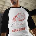 Mask On Fear Gone Baseball Catcher Softball Baseball Raglan Shirt