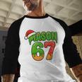 Mason 67 Christmas Ice Cream Drip Meme Six Seven Baseball Baseball Raglan Shirt Mason 67 Christmas Ice Cream Drip Meme Six Seven Baseball Baseball Raglan Shirt