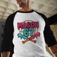 Mason 67 Ice Cream Drip Baseball Meme Graphics Baseball Raglan Shirt