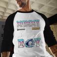 Mommy Of The Birthday Boy Baseball Ice Cream Drip Matching Baseball Raglan Shirt
