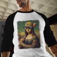 Mona Lisa Baseball Trending Aesthetic Streetwear Baseball Raglan Shirt