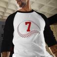Number 7 Years Baseball 7TH Birthday Baseball Raglan Shirt Number 7 Years Baseball 7TH Birthday Baseball Raglan Shirt