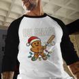 Oh Snap Gingerbreadman Christmas Baseball Humor Baseball Raglan Shirt