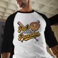 Pat's Pocket Pancakes Baseball Glove Stack Syrup Baseball Raglan Shirt