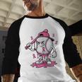 Pink Ribbon Baseball Breast Cancer Awareness Baseball Raglan Shirt