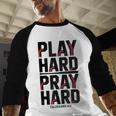 Play Hard Pray Hard Youth Boy Christian Baseball Jesus Baseball Raglan Shirt Play Hard Pray Hard Youth Boy Christian Baseball Jesus Baseball Raglan Shirt