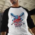 Respect The Drip Baseball American Flag Ice Cream Drip Youth Baseball Raglan Shirt Respect The Drip Baseball American Flag Ice Cream Drip Youth Baseball Raglan Shirt