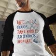Retro Eat Sleep Take Kids To Sports Repeat Game Day Baseball Baseball Raglan Shirt Retro Eat Sleep Take Kids To Sports Repeat Game Day Baseball Baseball Raglan Shirt