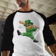 Retro Leprechaun Baseball St Patricks Day Sport Men Boy Kids Baseball Raglan Shirt