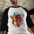 Retro Vintage Baseball Hot Dogs Baseball Raglan Shirt Retro Vintage Baseball Hot Dogs Baseball Raglan Shirt
