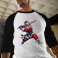Santa Playing Baseball Men Boys Christmas Baseball Player Baseball Raglan Shirt Santa Playing Baseball Men Boys Christmas Baseball Player Baseball Raglan Shirt