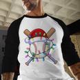 Santa Sports Christmas Baseball Player Baseball Raglan Shirt Santa Sports Christmas Baseball Player Baseball Raglan Shirt