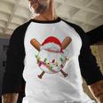 Santa Sports For Men Boys Christmas Baseball Player Baseball Raglan Shirt Santa Sports For Men Boys Christmas Baseball Player Baseball Raglan Shirt
