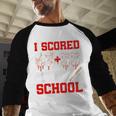 I Scored 6733 100th Days Of School Baseball Six Seven Meme Baseball Raglan Shirt I Scored 6733 100th Days Of School Baseball Six Seven Meme Baseball Raglan Shirt