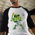 Shamrock Playing Baseball St Patricks Day Men Boys Kid Baseball Raglan Shirt Shamrock Playing Baseball St Patricks Day Men Boys Kid Baseball Raglan Shirt