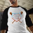 Six Seven 67 Baseball Birthday Boy Men Kids Boys Baseball Raglan Shirt