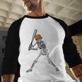 Spooky Season Skeleton Baseball Player Halloween Batter Baseball Raglan Shirt Spooky Season Skeleton Baseball Player Halloween Batter Baseball Raglan Shirt
