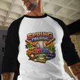 Spring Training 2026 Baseball Fan Retro Palm Cactus Premium Tri-Blend Baseball Raglan Shirt