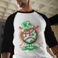 St Patrick Day Baseball Drip Ice Cream Kids Boys Men Baseball Raglan Shirt