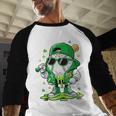 St Patrick Day Baseball Drip Ice Cream Men Boys Kids Baseball Raglan Shirt