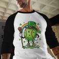 St Patricks Day Baseball Leprechaun Rainbow Green Baseball Baseball Raglan Shirt St Patricks Day Baseball Leprechaun Rainbow Green Baseball Baseball Raglan Shirt