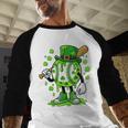 St Patricks Day Shamrock Baseball Drip Icecream Irish Boys Baseball Raglan Shirt