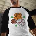 St Patricks Day Shamrock Basketball Baseball Men Boys Kids Baseball Raglan Shirt St Patricks Day Shamrock Basketball Baseball Men Boys Kids Baseball Raglan Shirt