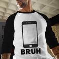 Texted First Bruh Seen Message Valentine's Day Humor Raglan Baseball Tee Baseball Raglan Shirt Texted First Bruh Seen Message Valentine's Day Humor Raglan Baseball Tee Baseball Raglan Shirt