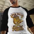 Twin Falls Taters Minor League Baseball Team Baseball Raglan Shirt