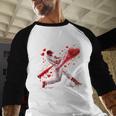 Valentine Baseball Player Drip Baseball Raglan Shirt